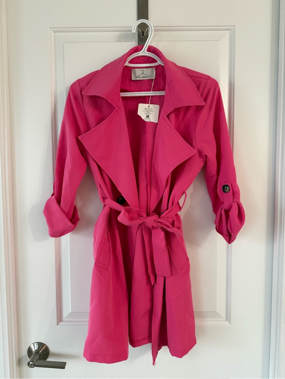 Hot Pink Trench Coat / Blazer NEW